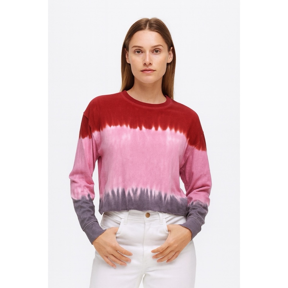 Spiritual Gangsta Mazzy Cropped Dip Dye Sweatshirt
